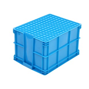 500 320塑料物流箱周转箱加厚C塑料箱子有盖胶框周转箱塑料中转箱