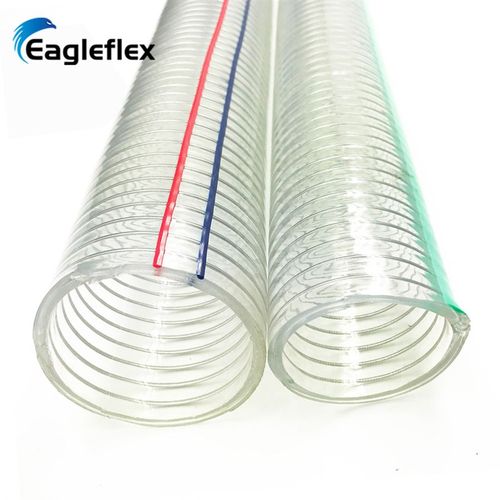 透明软管180gmm饲料输送管耐磨防冻耐负压大口径吸排水管pvc钢丝