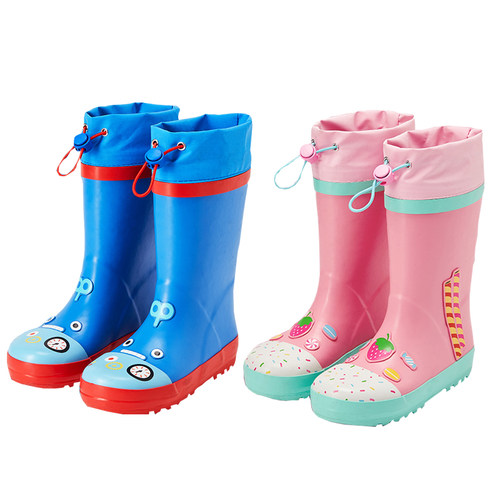 儿童雨鞋女童男童幼儿园中筒防滑宝宝雨靴防水小学生水鞋束口卡通