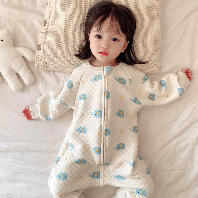 秋冬宝宝薄棉睡袋婴儿分腿防踢被神器儿童连O体纯棉睡衣厚男童女,婴童用品,睡袋/防踢被,淘宝优惠券,粉丝福利购,淘宝优惠卷