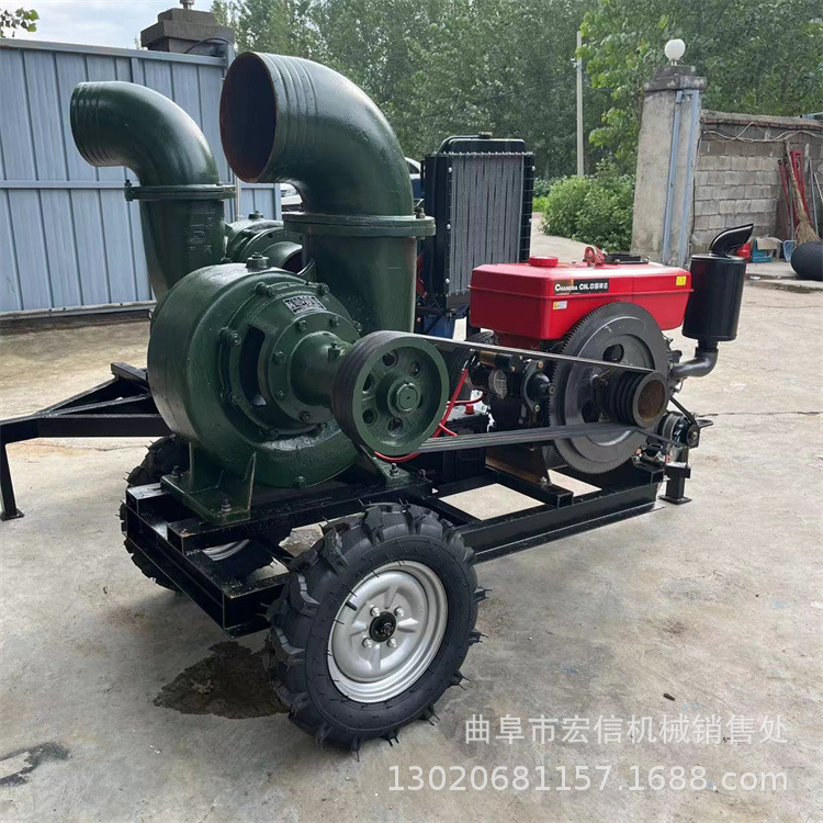 12寸高扬程水泵排水排涝抗洪抗涝浇地灌溉果园菜园