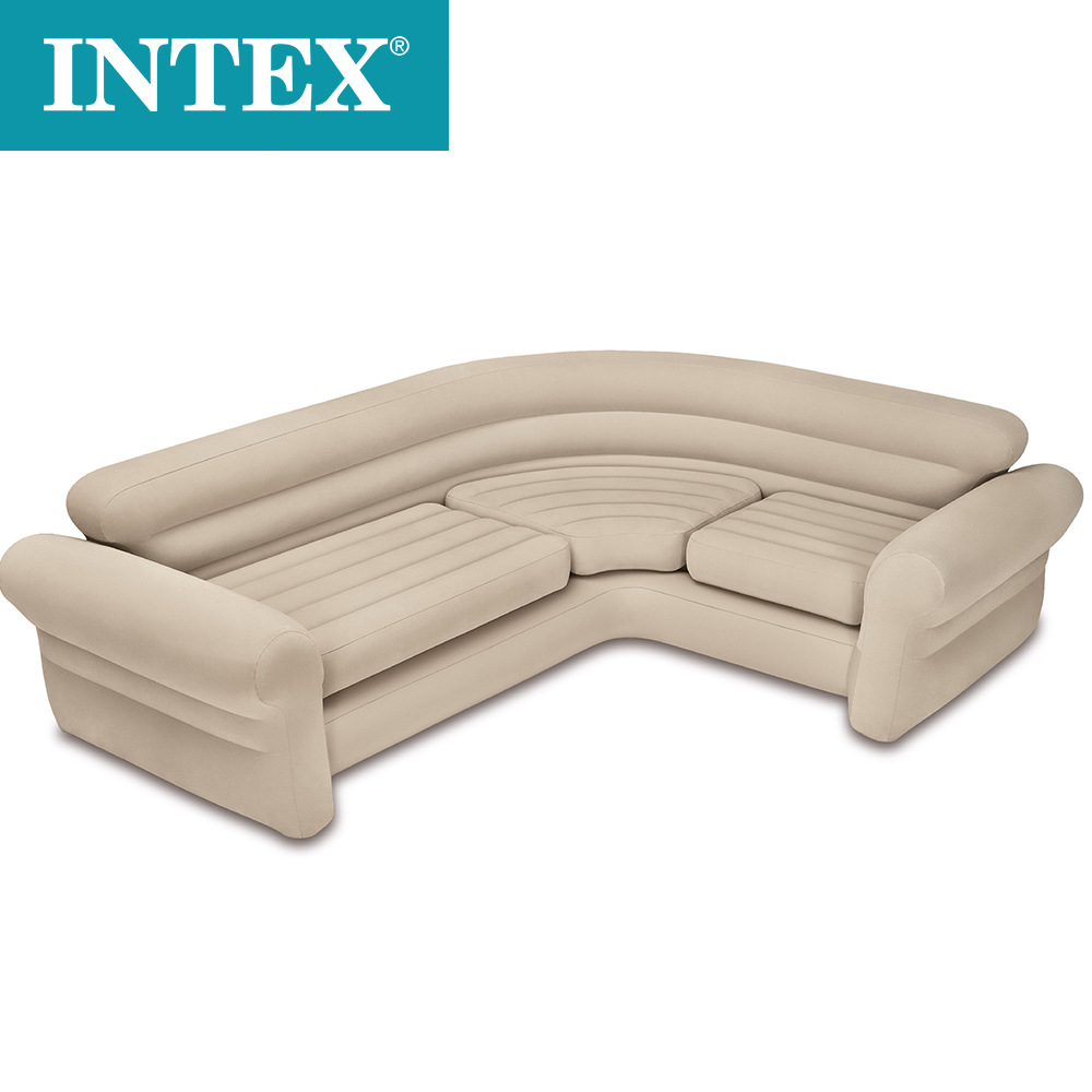 INTEX68575 家用充气沙发家庭沙发转角大沙发情侣折叠躺椅沙发