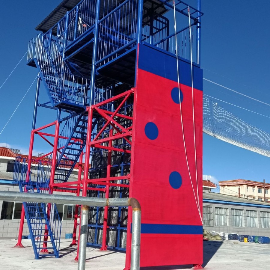 深井救援训练器材高空山岳救援训练设施消防绳索攀爬设备牵引横渡