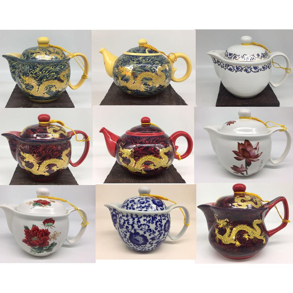 台湾建窑茶壶茶具配件黄金龙红金龙牡丹青花泡茶不锈钢过滤网单壶
