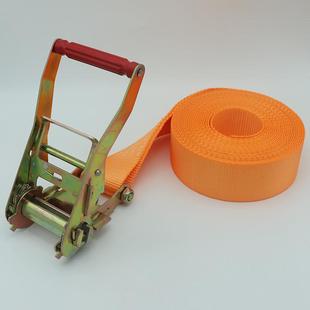 涤纶紧绳器加强抗拉固定扁带 6cm6T货车捆绑带无钩一体货物收紧器
