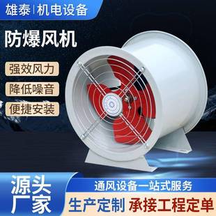 排烟风机 定制低噪音防腐防爆轴流风机IP65粉尘防爆风机管道式