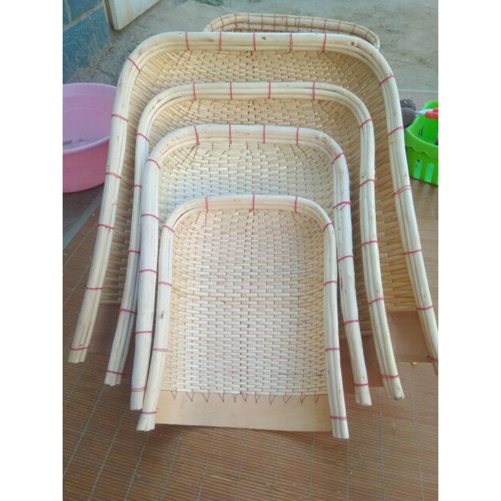 大簸箕纯手工藤编农家筛子粮食晾晒家用柳条笸箩竹编影视拍摄道具