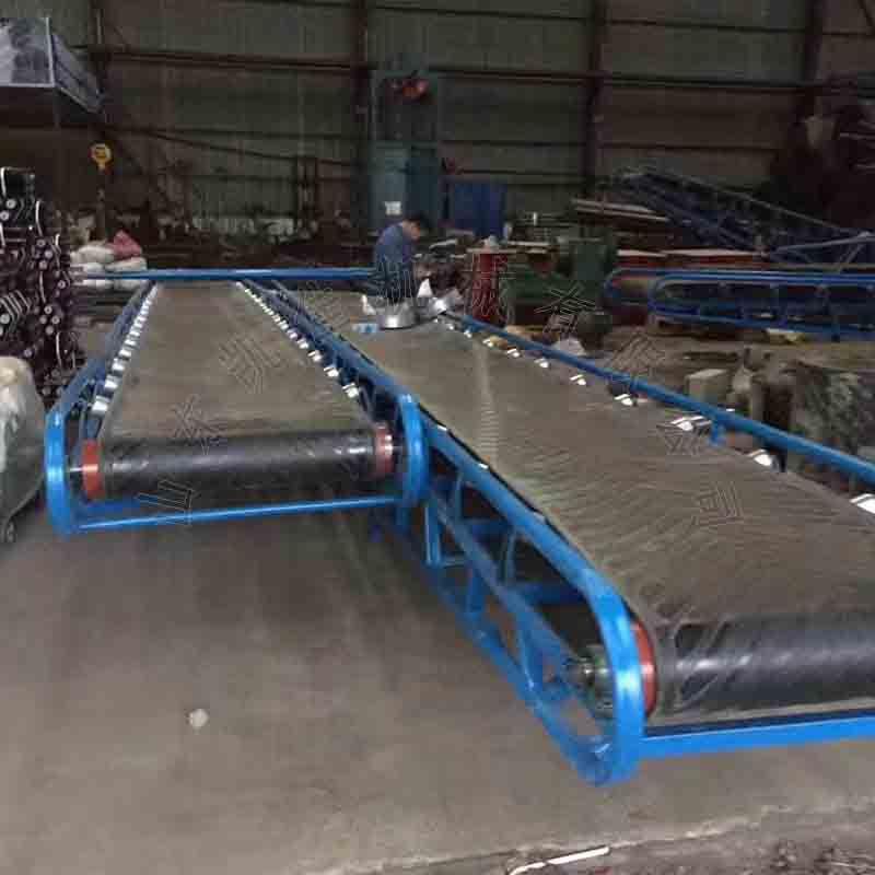 供应皮带输送机环形花纹输送带矿山石子传送机械设备