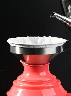 壹木泉不锈钢漏斗水垢过滤器家用去水碱水锈开水超细过滤网滤水器