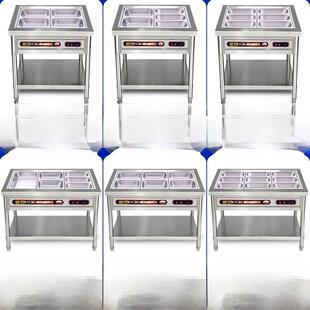 商业快餐保温桌小型不锈钢立式加热保温车汤池食堂自动温控餐销售