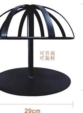 黑色陈列架菠萝蜜开花造型支撑架展示架旋转铁架水果置物架