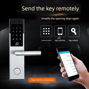 科普智能锁家用防盗门远程密码数字锁酒店宾馆感应门锁Ic磁卡