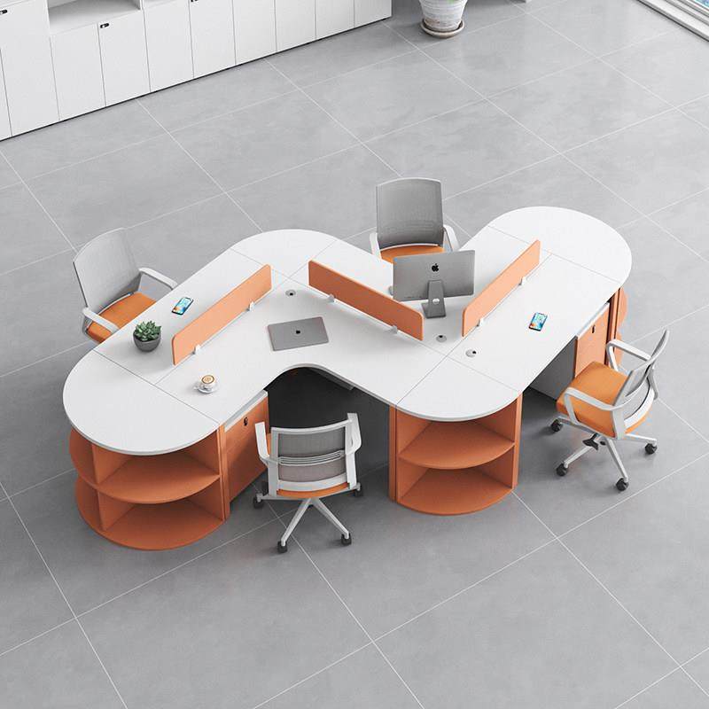 简约现代创意职员办公桌椅组合4/6人位员工电脑桌四人办公室家俱,商业/办公家具,组合/屏风工作位,淘宝优惠券,粉丝福利购,淘宝优惠卷