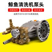 鲸鱼0919G洗车机泵头配件1116G 0816G高压清洗机380V机头水泵总成