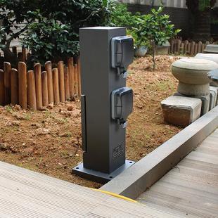 电箱56SO316F明装 防爆雨一开十孔户外防水防尘漏电保护插座充电桩