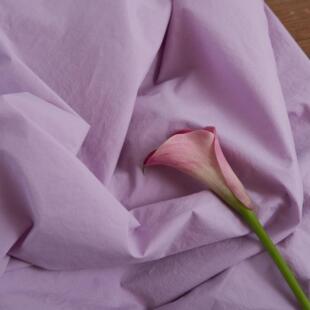 【丁香紫】小众设计师高支高密长绒棉衬衫裙袍裤子田园纯色服装布