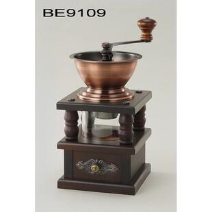 台湾BE9109磨豆机单品虹吸壶磨粉磨心铸铁新款咖啡研磨机手动包邮