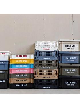 humanmade收纳箱工业风桌面收纳盒可叠加户外露营杂物迷你收纳筐