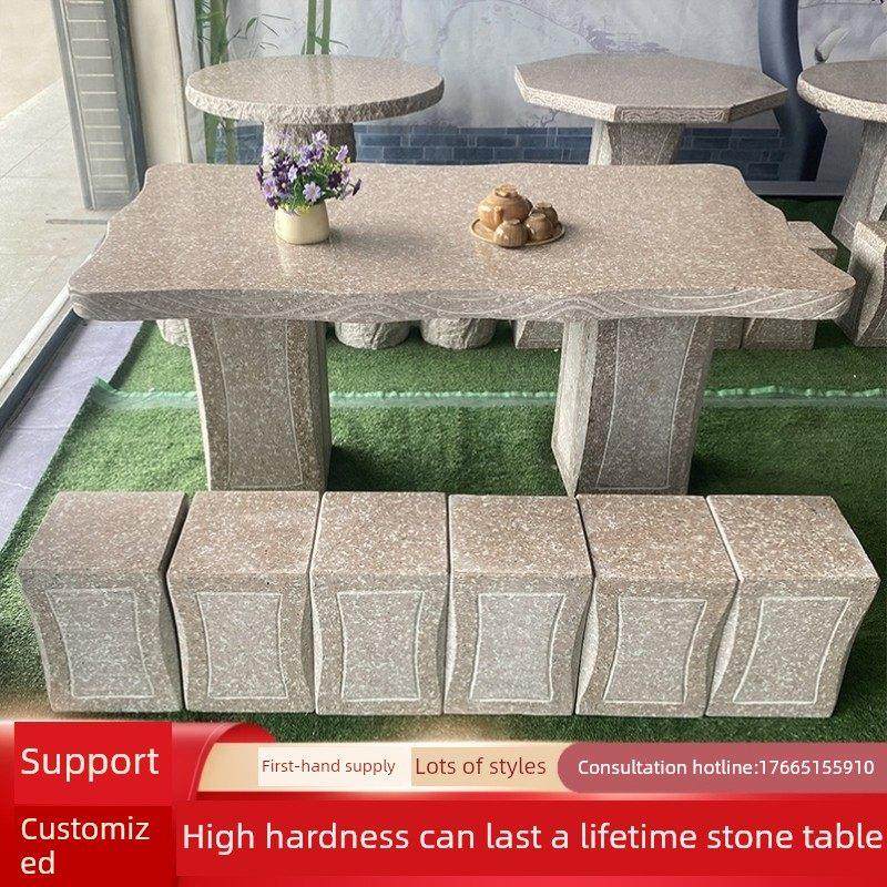 石桌石凳户外庭院天然大理石花岗岩别墅家用石头桌椅一套桌子椅子,家居饰品,石雕,淘宝优惠券,粉丝福利购,淘宝优惠卷