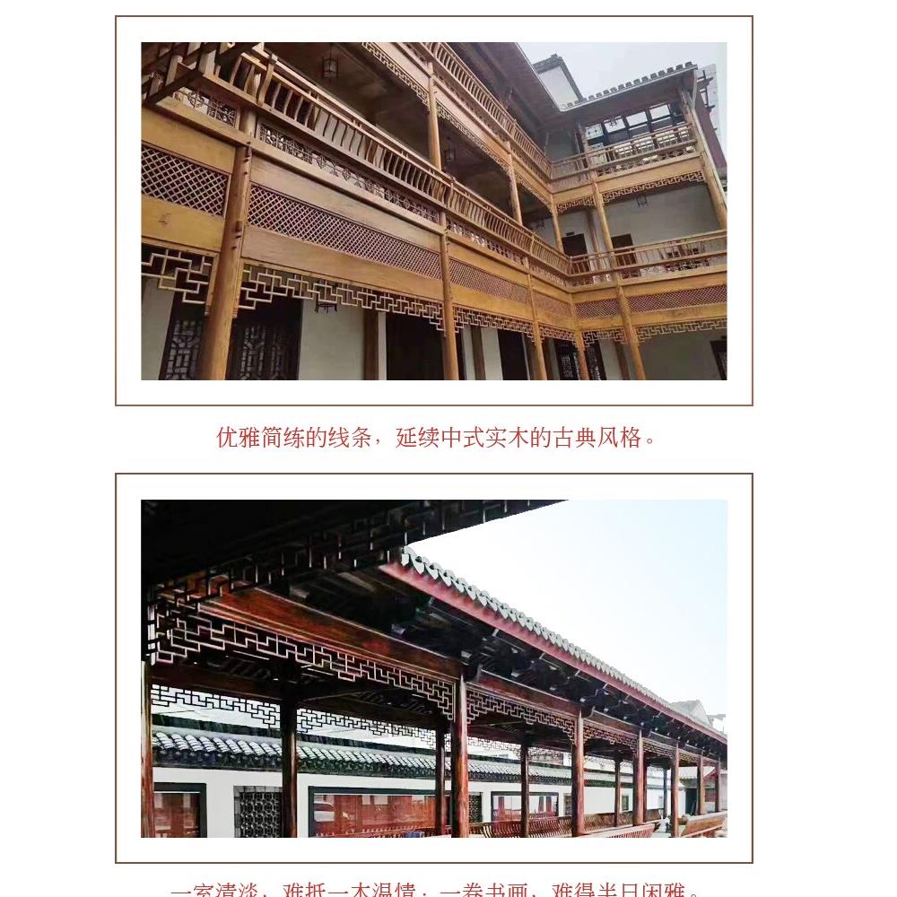 东阳木雕实木花格隔断定做木格栅镂空中式屏风客厅玄关柜彷古门窗