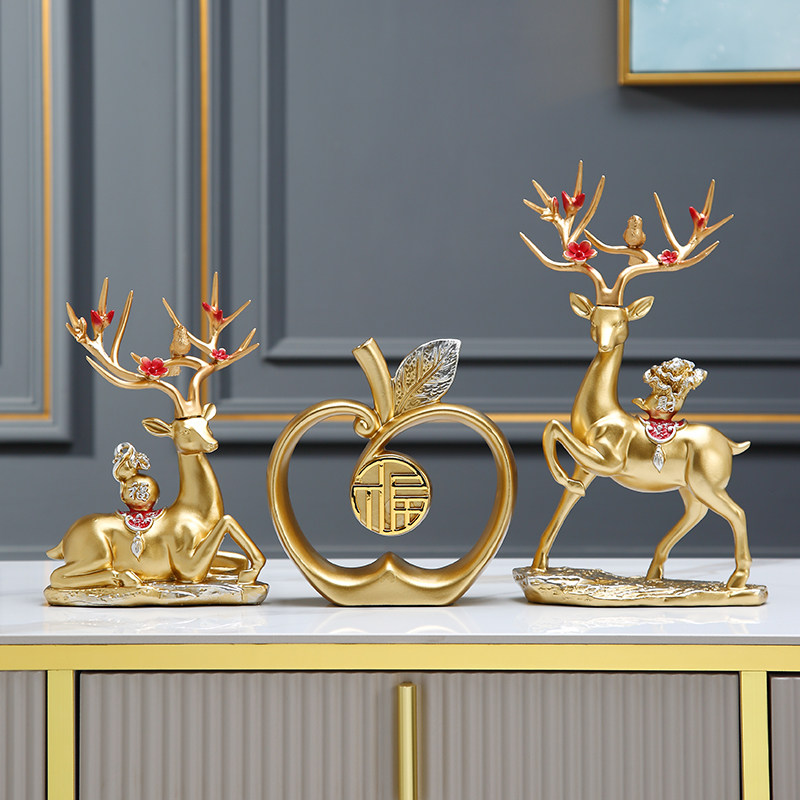 客厅玄关装饰摆件家居饰品 电视柜装饰品鹿 搬家礼物乔迁新居礼品,家居饰品,装饰摆件,淘宝优惠券,粉丝福利购,淘宝优惠卷