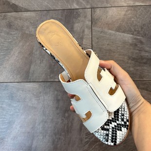 网红凉鞋 夏天高级感外穿时尚 拖女夏精致女款 2024新款 拖鞋 欧洲法式