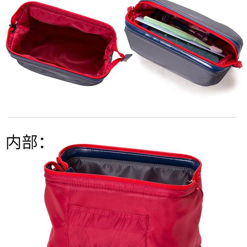 出差旅行简约f便携牙具健身洗漱包防水化妆用品收纳袋.小男士套装