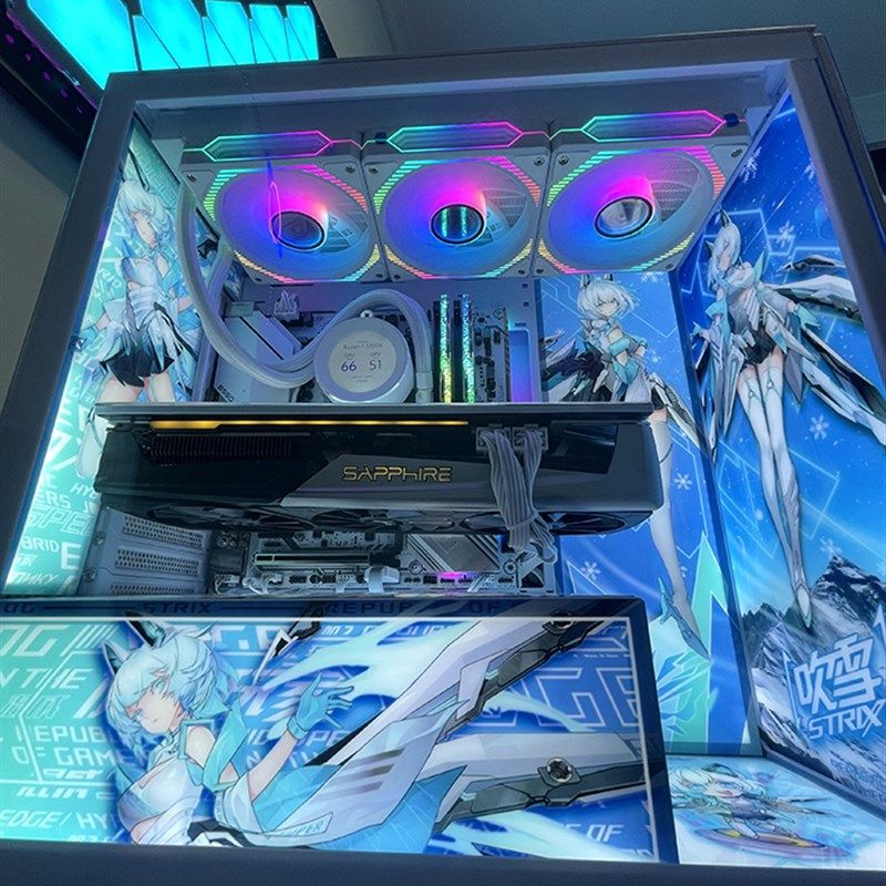 机箱灯板 发光板 信仰灯 侧板挡板 F装饰板 显卡背板幻彩流光定制