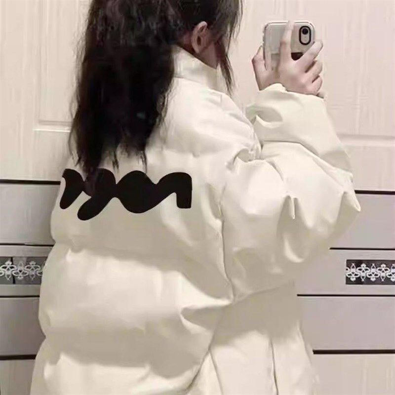 女童羽绒棉服冬季2024新款洋派外套中长版白色炸街女孩初中生棉袄