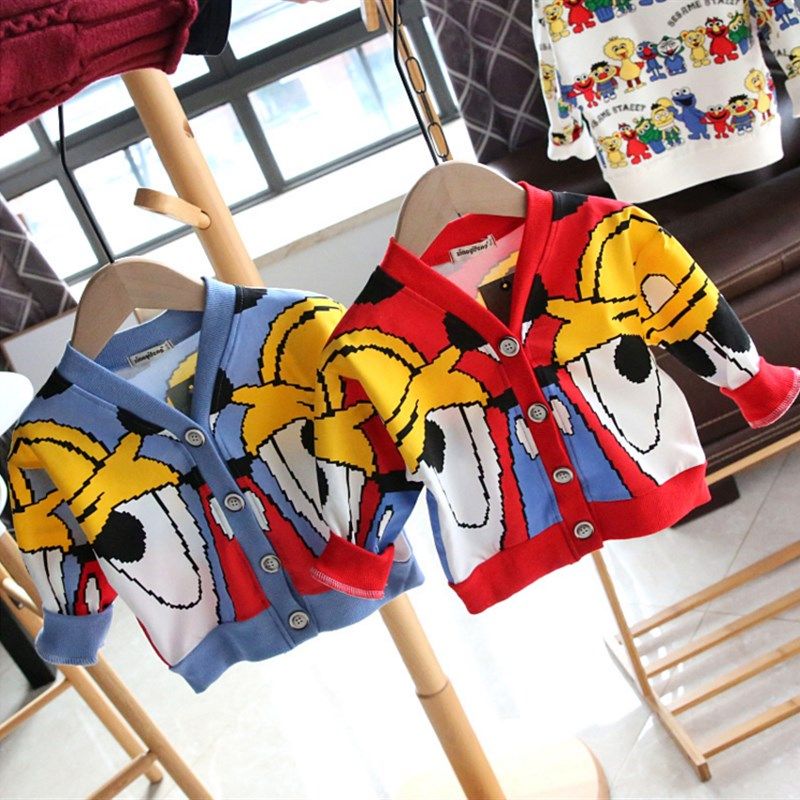 2021春装新品纯棉外套 婴儿秋装开衫男童女童连帽棒球服外出服