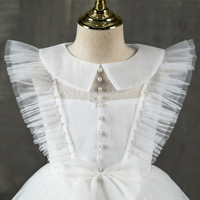 女童礼服公主裙2021新款夏儿童花童婚纱走秀小女孩走秀钢琴演出服