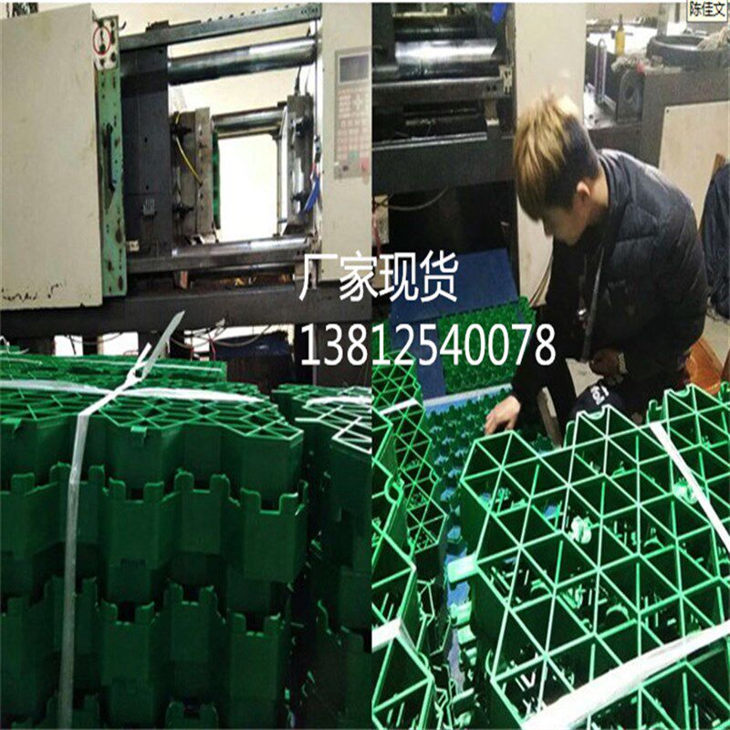 耐压5公分植草格绿化停车t场位消防车道斜坡绿化塑料植草格草坪格