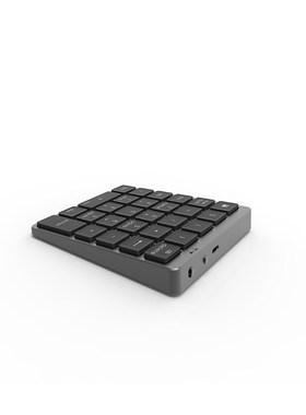 蓝牙数字键盘铝合r金计算器财务会计学生白色灰色