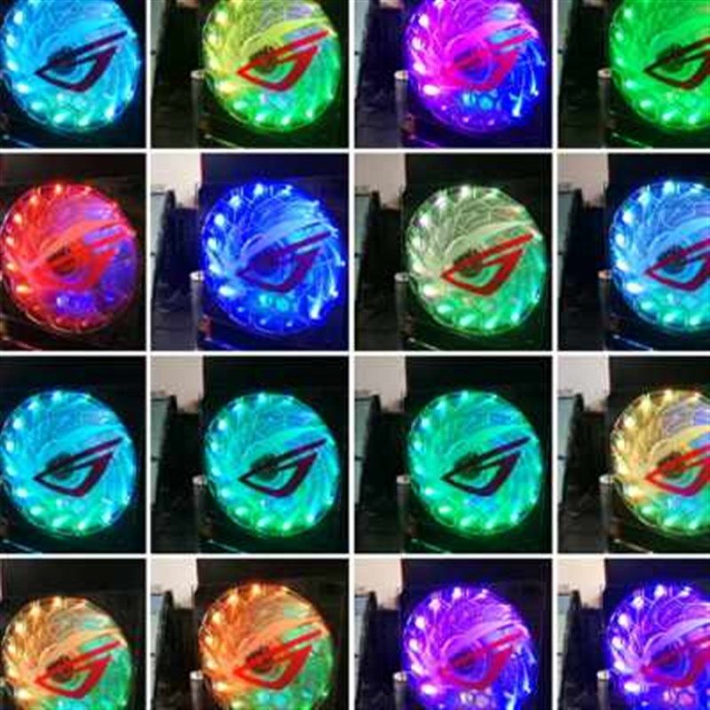 定制电脑风扇罩 12o厘米 信仰ROG眼 机箱个性装饰风扇罩 防护罩