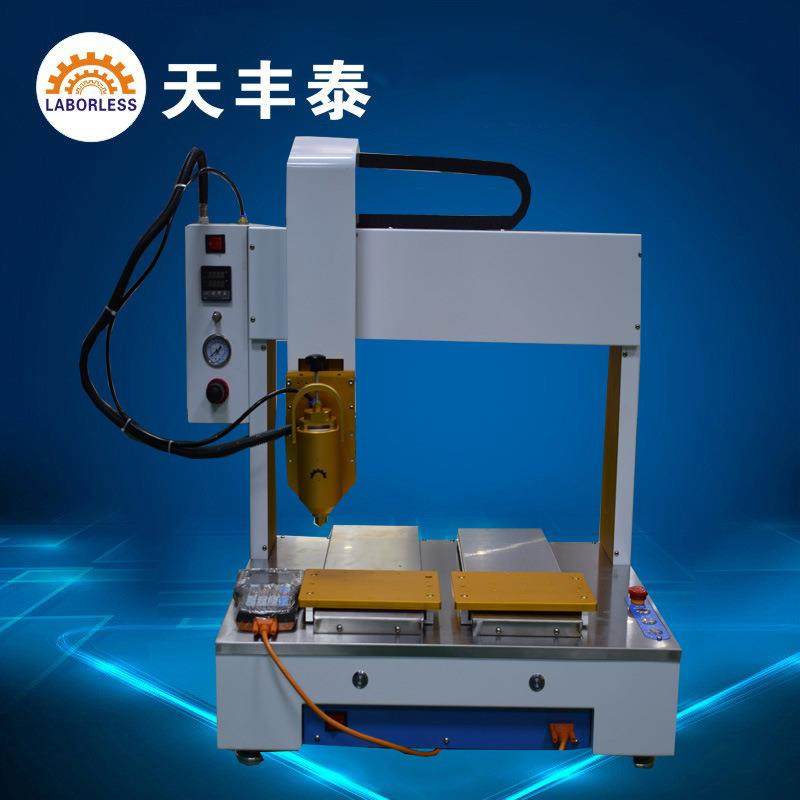 全自动高速点胶机全自动针管式30CC加热头UV胶手机