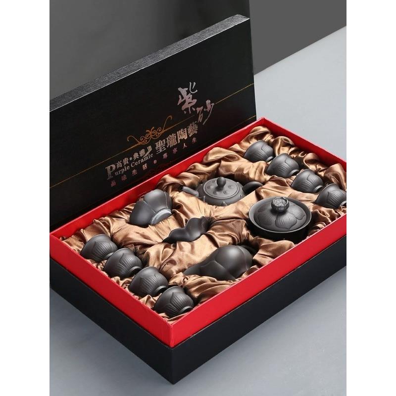景德镇紫砂茶壶茶杯2025新款功夫茶高端定制家用礼盒