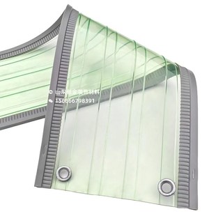 防弧光磁吸门帘半透明电焊遮光阻C燃自吸磁铁垂帘全透明防火软门