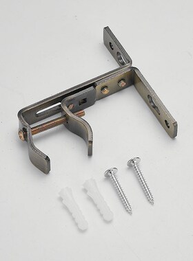 窗帘杆罗马杆铁支架单m可调伸缩内径侧装老式改装加厚加405070孔