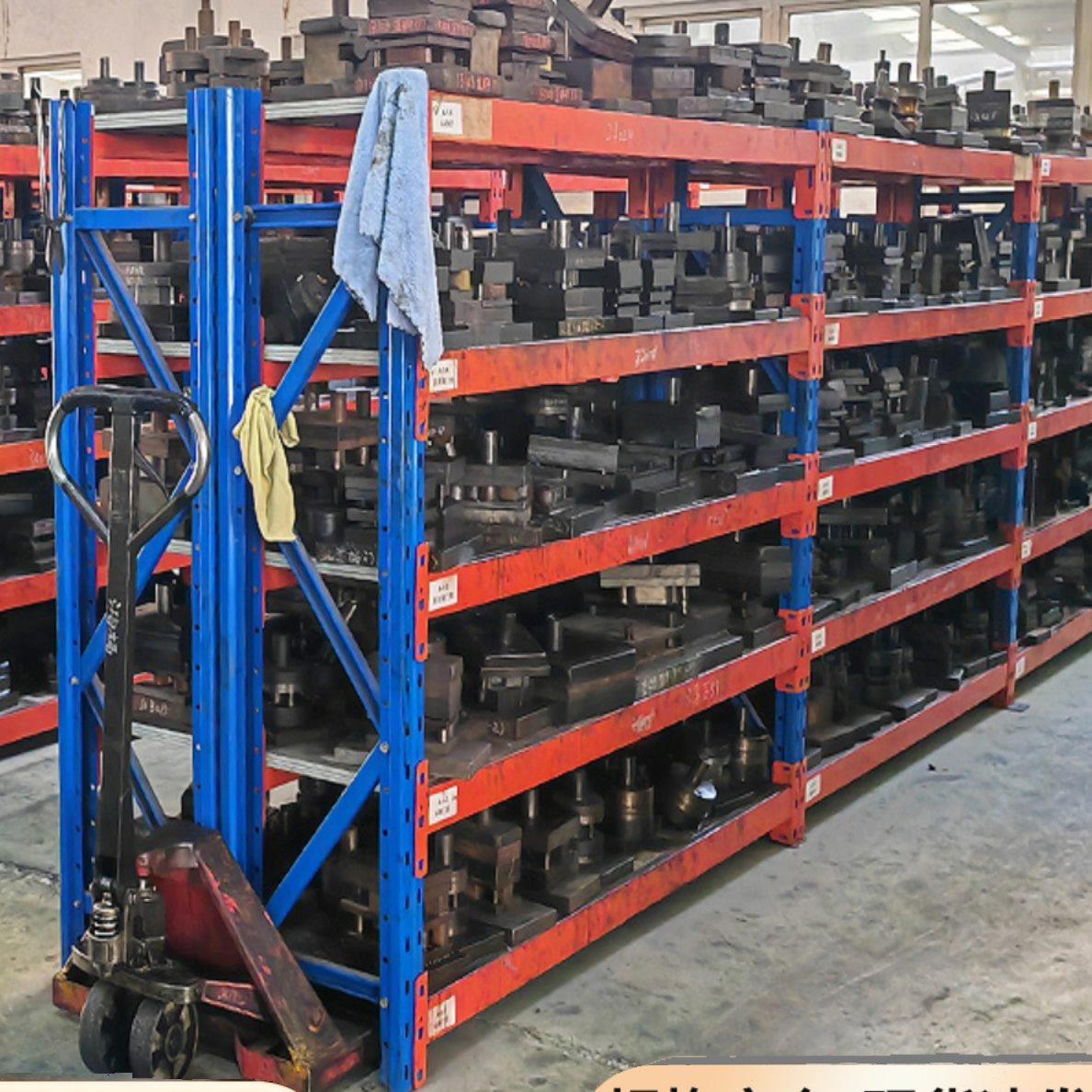 重型货架仓储模具货架加厚多层可调节货架移动储物展示模型铁架子