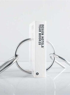 简约现代金属黑色书档书靠书立轻奢创意家居桌面书柜软装饰品摆件