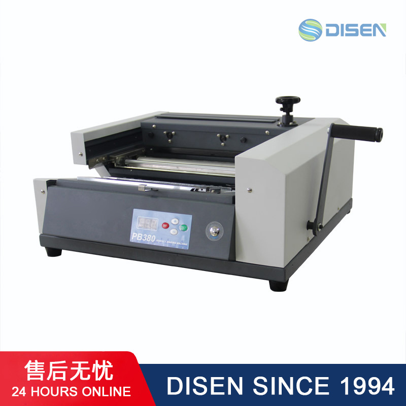 PB380台式A4小型半自动胶装机desktop glue book binding machine