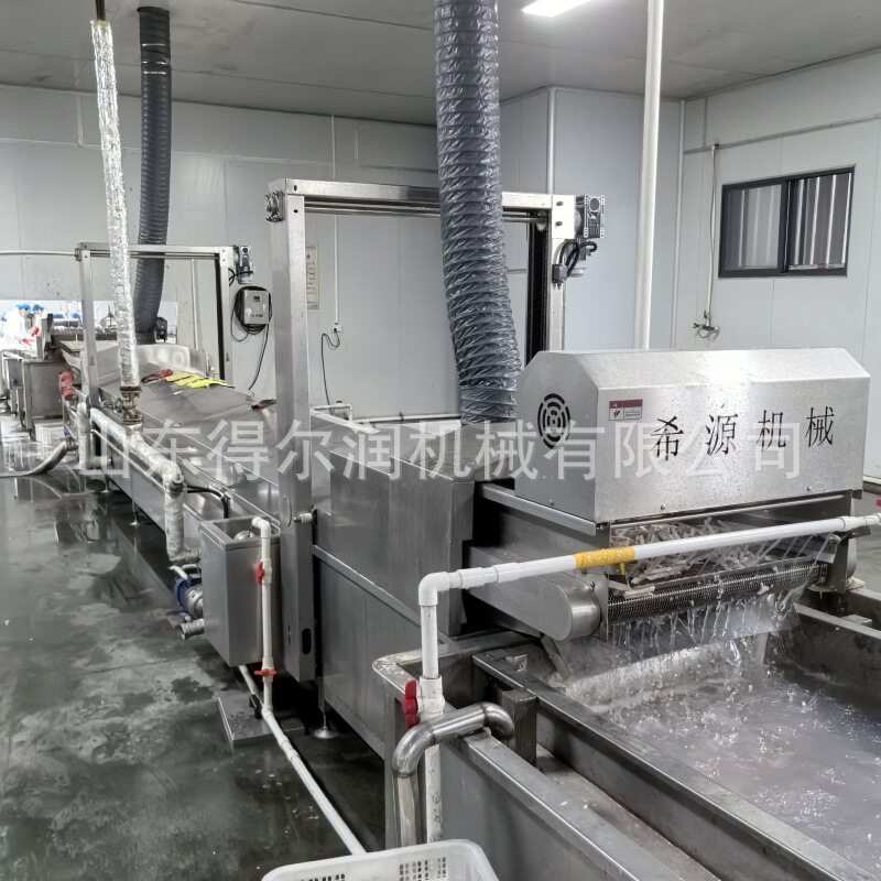 槟榔芋头条漂烫机 红薯加工生产线 蒸汽加热 1500kg/h 自动控温