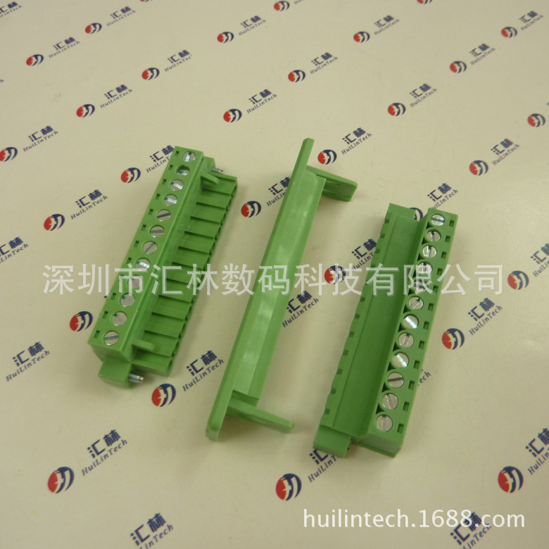 三件套5.08mm端子带安装框配套 WF7A 穿墙式端子 线线对接端子