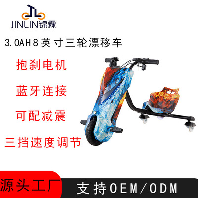 定制250W3档调节网红款电动扭扭车Drift trike成人漂移甩尾卡丁车