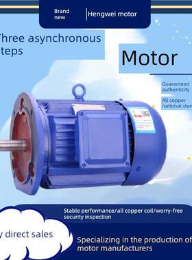 恒威Yp2/Ykp宽频三相异步电机Yp2- 90l -4 1.5Kw/2.2/3Kw全铜电机