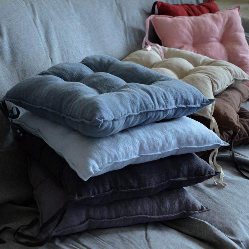 北欧简约纯色棉麻加厚高弹透气坐垫榻榻米办公室餐椅垫坐垫座垫子,居家布艺,椅垫,淘宝优惠券,粉丝福利购,淘宝优惠卷