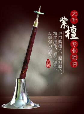宣和唢呐初学者专业大叶紫檀成套演奏唢呐小F/D/C/大g音
