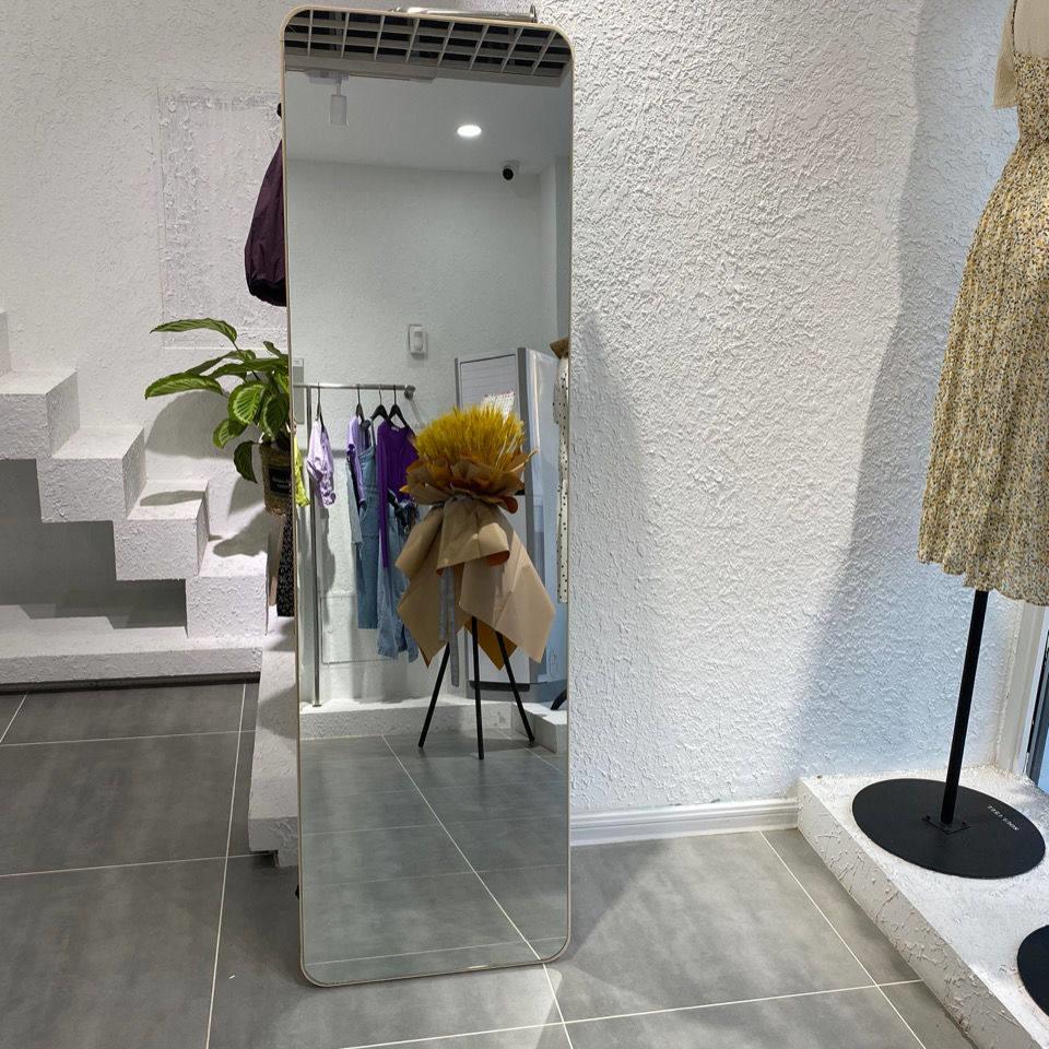 ins服装店高档全身镜可调节显瘦高清防爆美颜瘦身镜家用全身镜