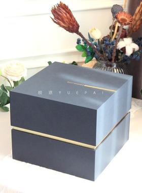 悦拍纯色大礼盒风格创意男孩礼盒经典包装盒空盒子黑盒子