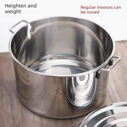 德国进口商用带盖不锈钢桶不锈钢汤桶加厚加深大汤锅大容量储水桶